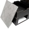 Deko Living 80 Inch Rectangular Outdoor Steel Wood Burning Fireplace w/ Log Storage, Side Tables COB10504 - alternate 2